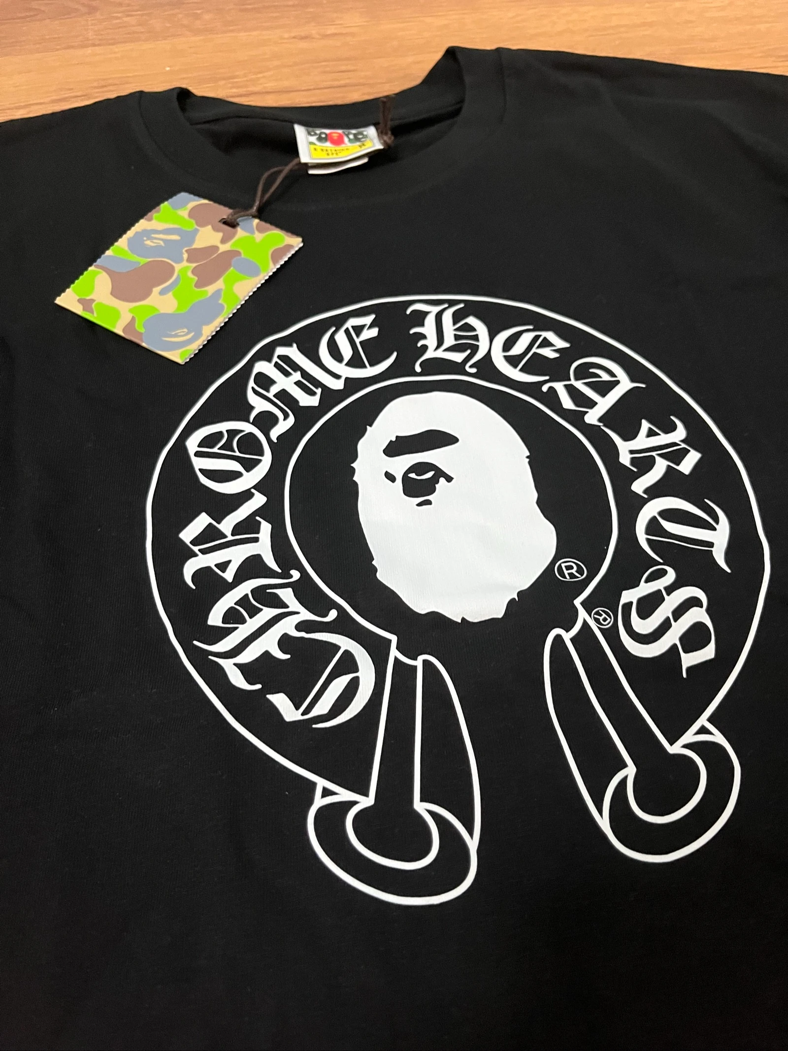 crhome hearts x bape shirt – photo 3
